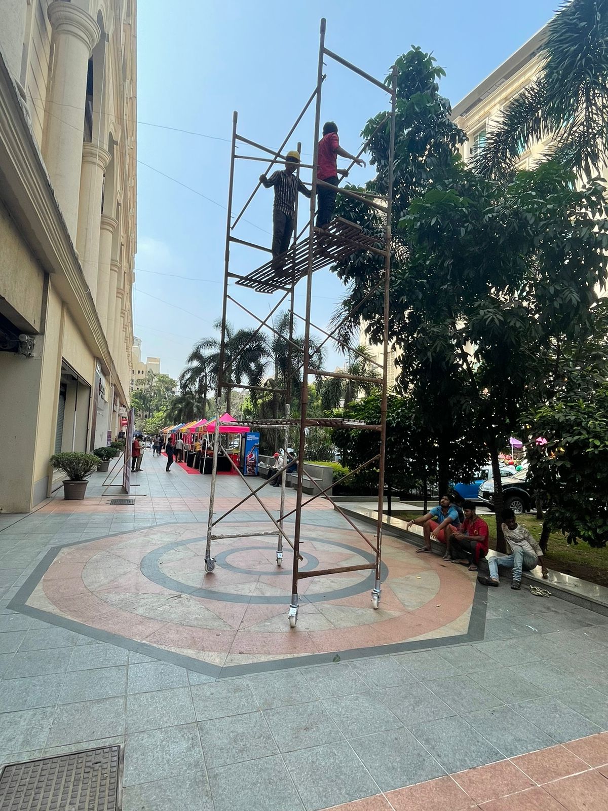 aluminum scaffolding stairway model